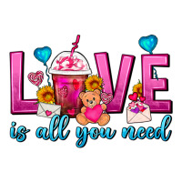 Love Is All You Need Valentines Day Frappe Coffee Premium Tee | Teevron
