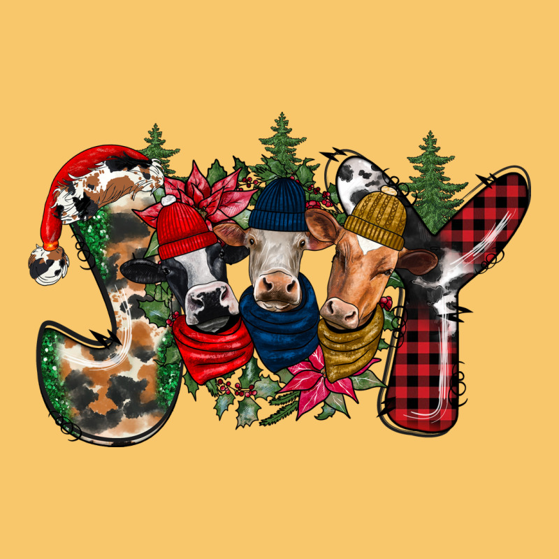 Joy Christmas Cows Vintage Hoodie by CowhideDigitalArt | Teevron
