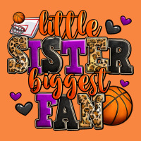 Little Sister Biggest Fan Basketball Premium Sweatshirt | Teevron