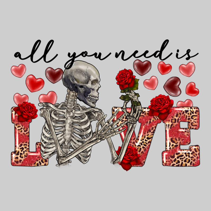 Skeleton All You Need Is Love Premium Tee by FaDigitalArtStudio | Teevron