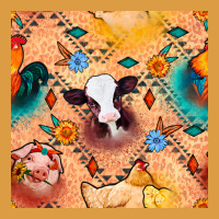 Western Farm Animals Seamless Pattern Urban Heavy Tee | Teevron