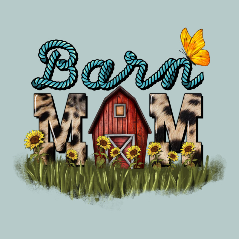 Barn Mom Sunflower Mother's Day Heavy Core Tee by HowdyJamesFarm | Teevron