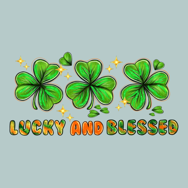 St. Patrick's Day Lucky And Blessed Heavy Core Tee by HowdyJamesFarm | Teevron