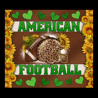 American Football With Sunflower Tumbler Ladies Tee | Teevron