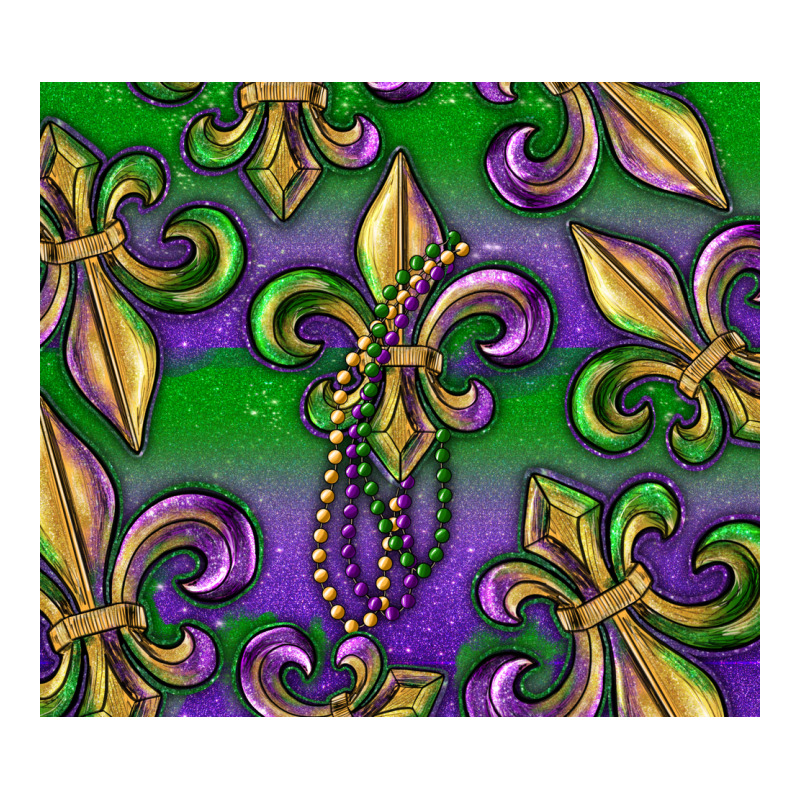 Mardi Gras Fleur De Lis Heavyweight Hoodie by RanaPortraitStore | Teevron