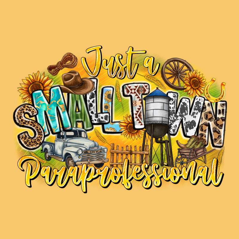 Just Small Town Paraprofessional Vintage Hoodie by CowhideDigitalArt | Teevron