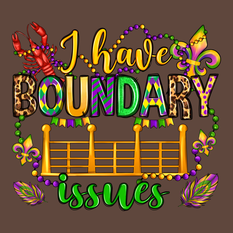 ı Have Boundary Issues Mardi Gras Olivia Classic Tee by OliviaCreatesArt | Teevron