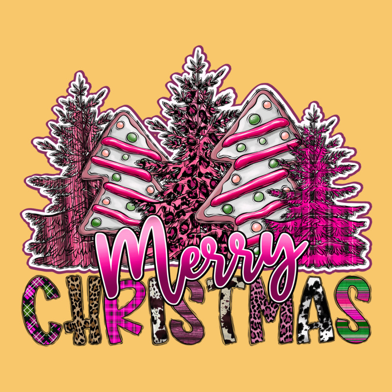 Merry Christmas Pink  Trees Vintage Hoodie by CowhideDigitalArt | Teevron