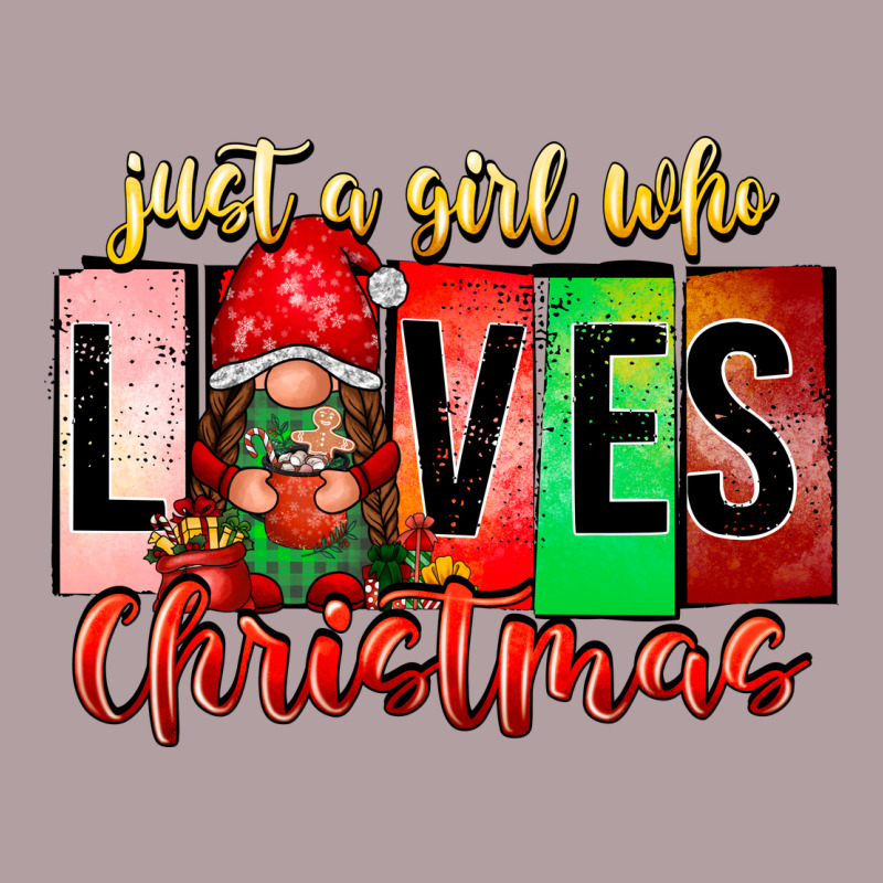 Just A Girl Who Loves Christmas Vintage Hoodie by CowhideDigitalArt | Teevron