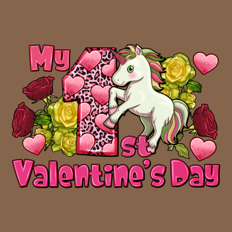 My First Valentine's Day Unicorn Premium Tee by FaDigitalArtStudio | Teevron