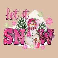 Let It Snow Pink Christmas Urban Heavy Tee | Teevron