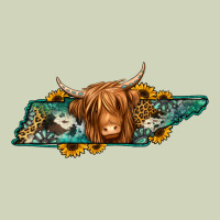 Tennessee Map Long Haired Cow Heavyweight Hoodie | Teevron