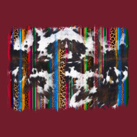 Cowhide, Leopard Serape Backgraund Zipper Hoodie | Teevron