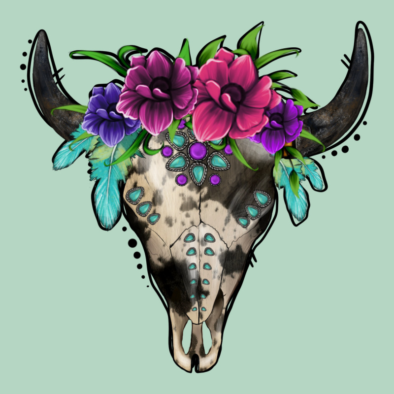Cowhide Bull Skull Classic Tee by Jasminsmagicworld | Teevron