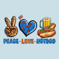 Peace Love Hotdog Ladies Tee | Teevron