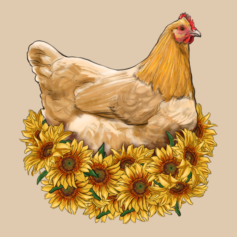 Chicken With Sunflowers Heavyweight Sweatshirt by RanaPortraitStore | Teevron