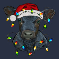 Christmas Baby Black Angus Calf With Lights Heavyweight Sweatshirt | Teevron