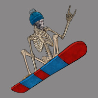 Skeleton Snowboard Vintage Tee | Teevron