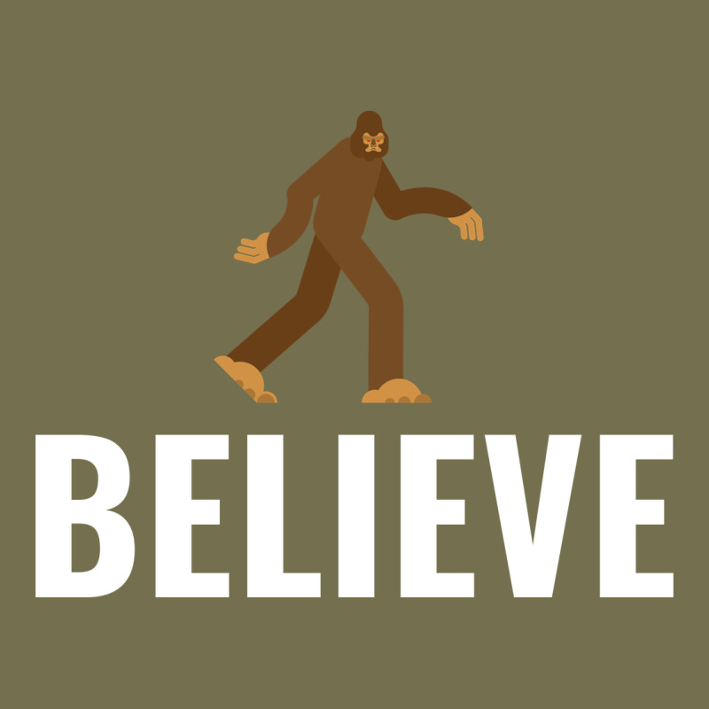 Believe Bigfoot White Vintage Hoodie by artisFamous | Teevron