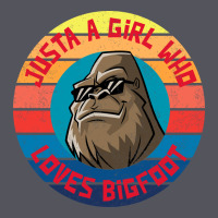 Retro Sunset Just A Girl Who Loves Bigfoot Vintage Hoodie | Teevron