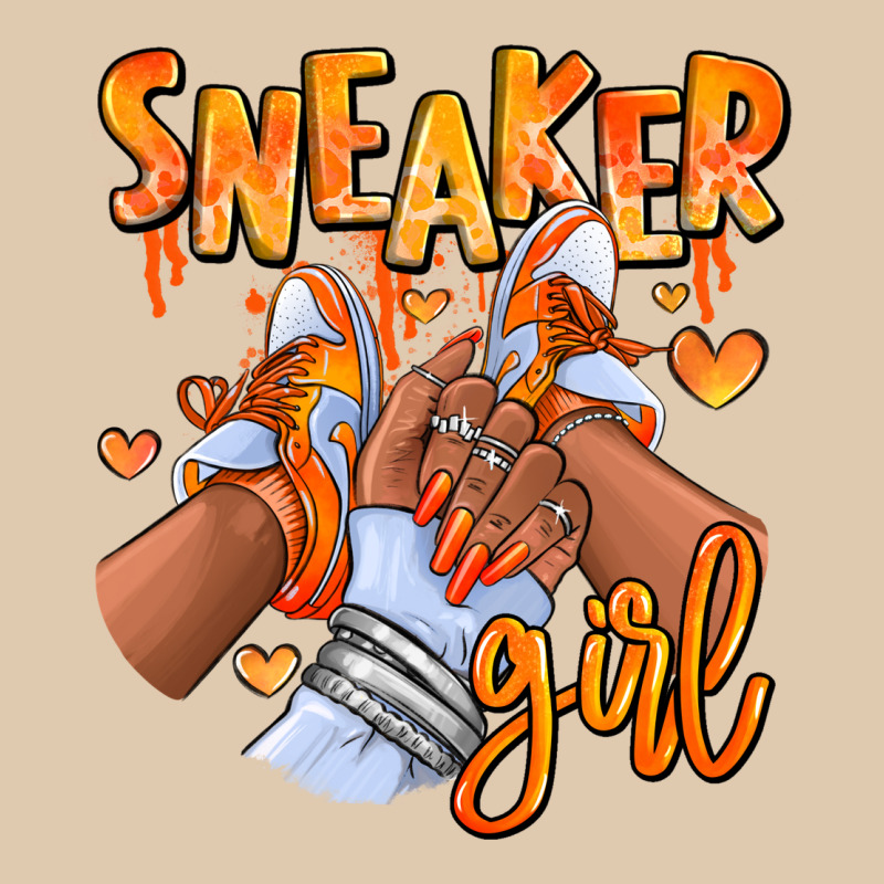 Orange Galaxy Sneaker Girl Afro Woman Heavyweight Sweatshirt by RanaPortraitStore | Teevron