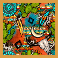 Western Cactus Aztec Seamless Pattern Urban Heavy Tee | Teevron