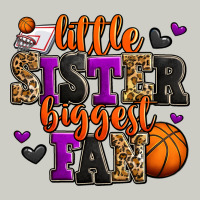 Little Sister Biggest Fan Basketball Heavyweight Hoodie | Teevron