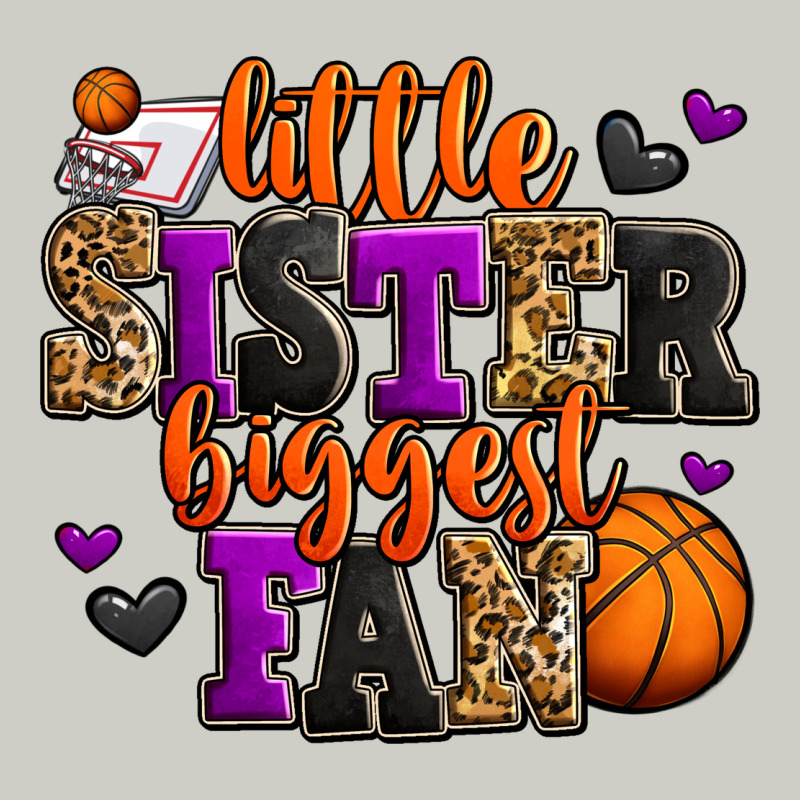 Little Sister Biggest Fan Basketball Heavyweight Hoodie by Jasminsmagicworld | Teevron