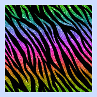 Zebra Glitter Seamless Pattern Urban Heavy Tee | Teevron