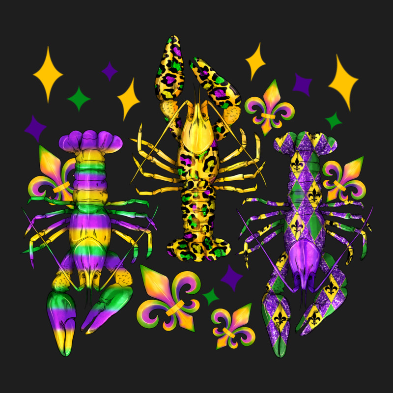 Mardi Gras Craw Fish Olivia Classic Tee by OliviaCreatesArt | Teevron
