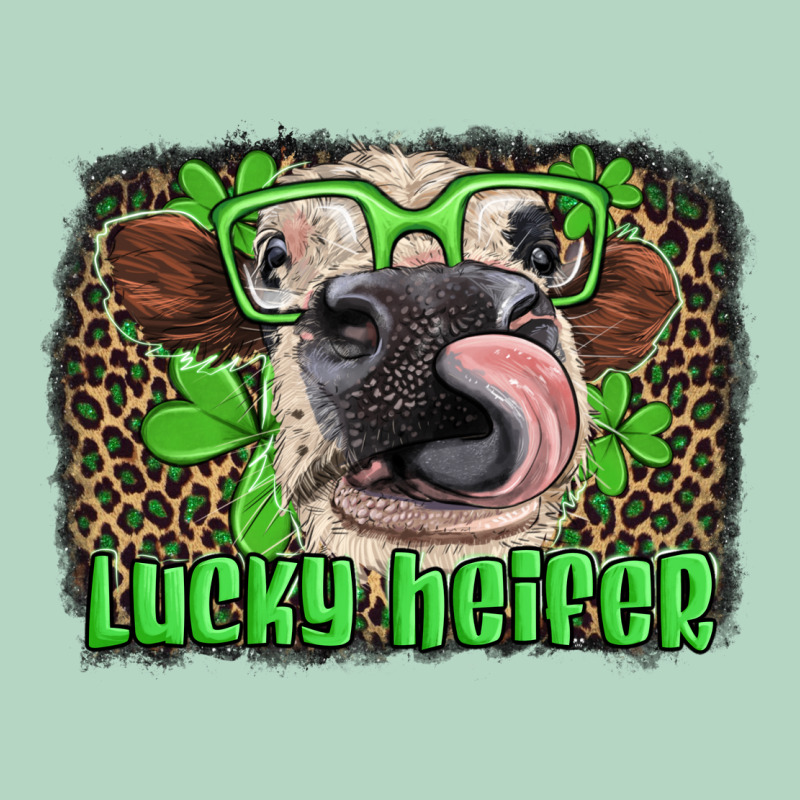 Lucky Heifer With Glasses St Patricks Classic Tee by Artiststas | Teevron