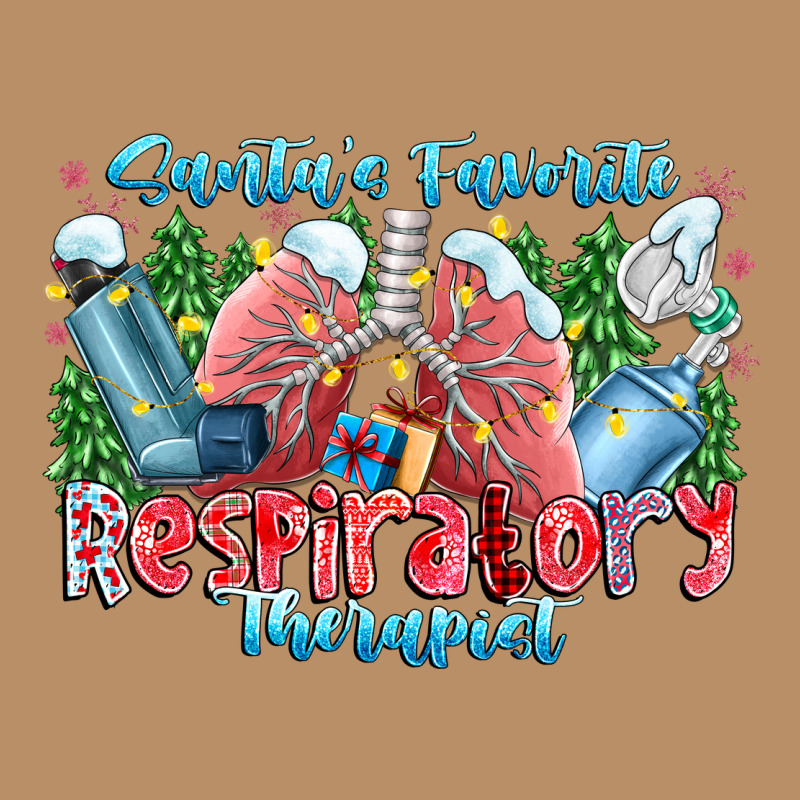 Santa's Favorite Respiratory Therapist Vintage Hoodie by CowhideDigitalArt | Teevron
