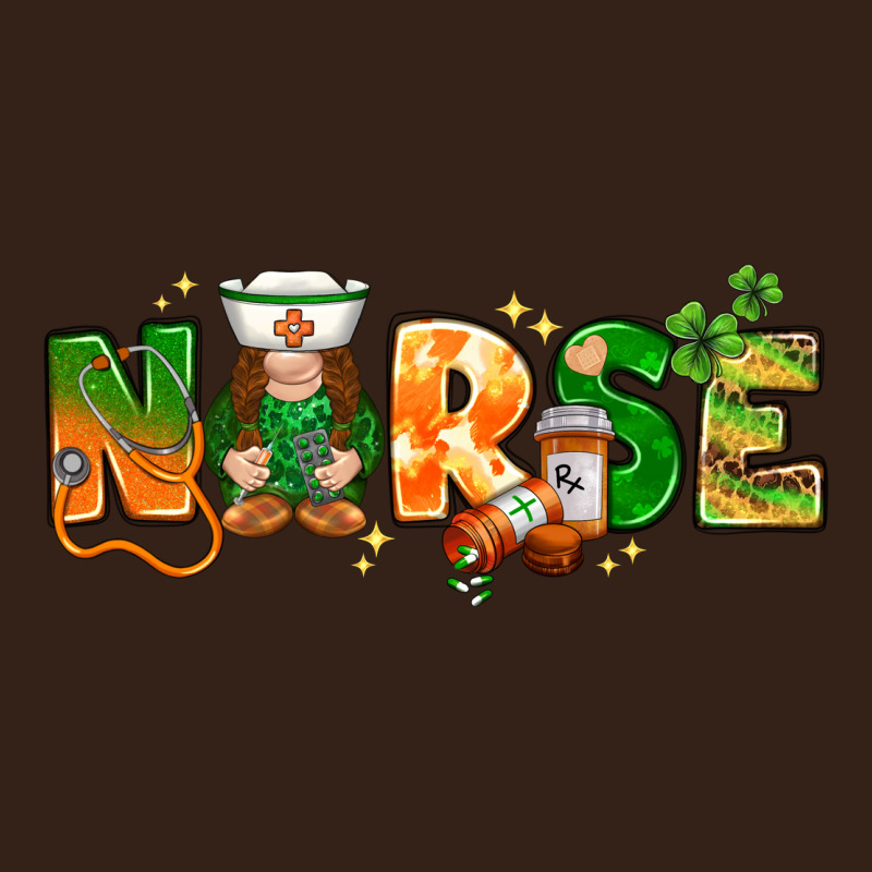 St. Patrick's Day Nurse With Gnome Heavy Core Tee by HowdyJamesFarm | Teevron