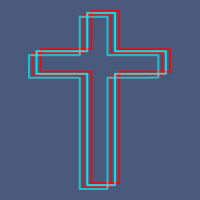 A Neon Christian Cross Vintage Hoodie | Teevron