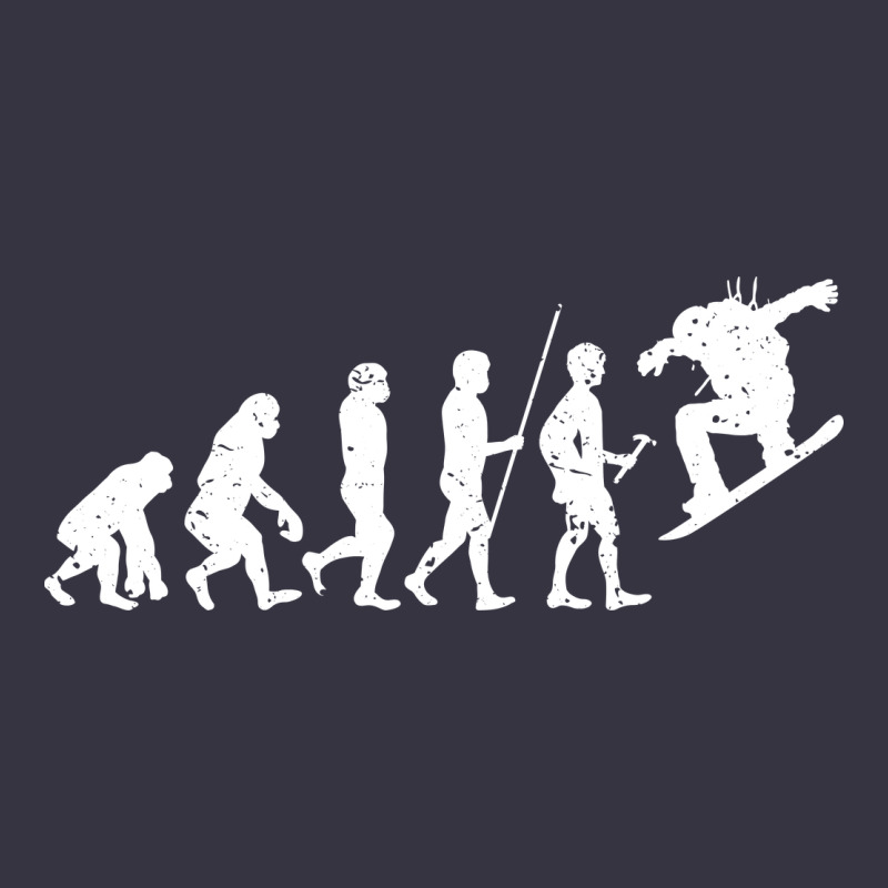 Snowboarding Evolution | Snowboard Mountain Winter Vintage Hoodie by artisFamous | Teevron