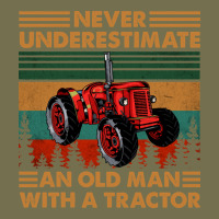 Never Underestimate An Old Man With A Tractor Retro Vintage Vintage Hoodie | Teevron