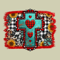 Christmas Cross With Background Heavy Core Tee | Teevron