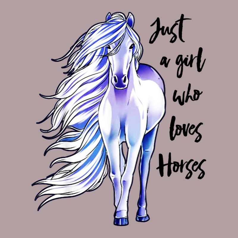 Just A Girl Who Loves Horses Vintage Hoodie by artisFamous | Teevron