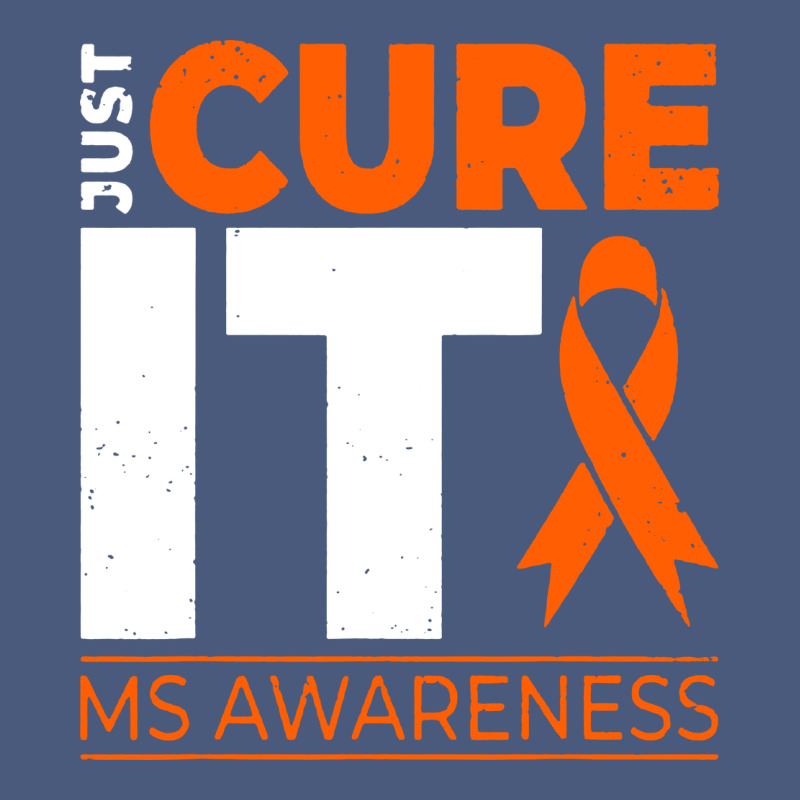 Just Cure It Ms Multiple Sclerosis Awareness Vintage Hoodie by artisFamous | Teevron