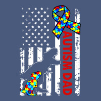 Mens Distressed Dinosaur Autism Dad Usa Flag Vintage Hoodie | Teevron