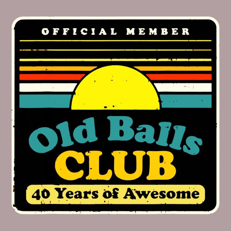 Mens Old Balls Club 40 Years Awesome Vintage Hoodie by artisFamous | Teevron