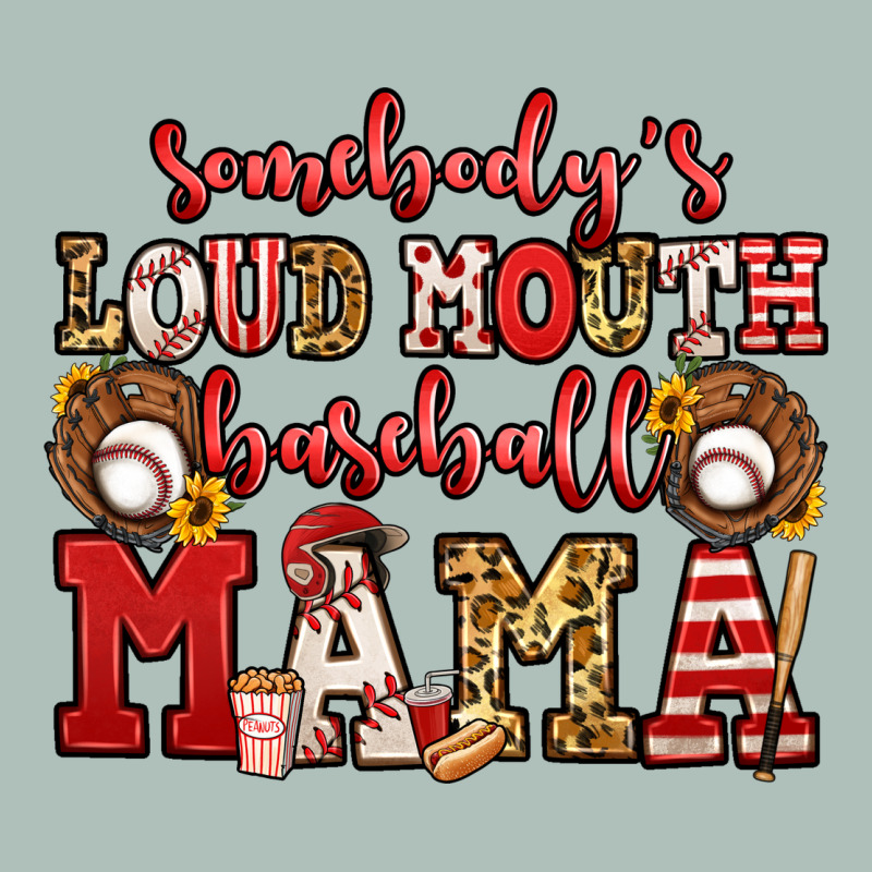 Somebody's Loud Mouth Baseball Mama Heavyweight Hoodie by Jasminsmagicworld | Teevron