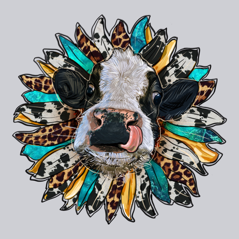 Baby Cow With Sunflower Heavyweight Sweatshirt by RanaPortraitStore | Teevron