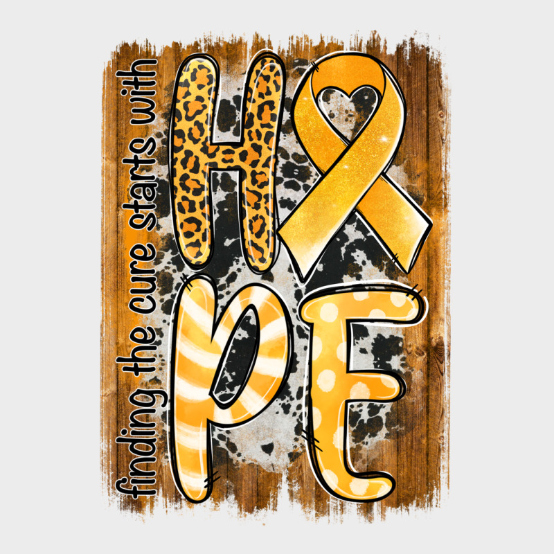 Finding The Cure Starts With Hope Childhood Cancer Awareness  With Bac Urban Hoodie by Jasminsmagicworld | Teevron