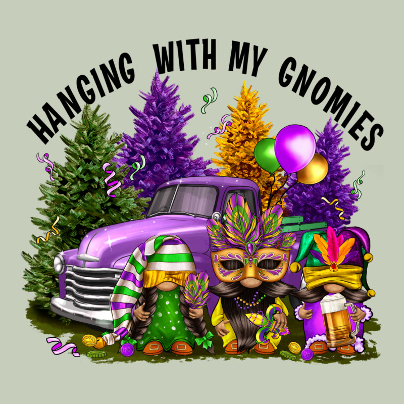 Mardi Gras Hanging With My Gnomies Ladies Tee by FaDigitalArtStudio | Teevron