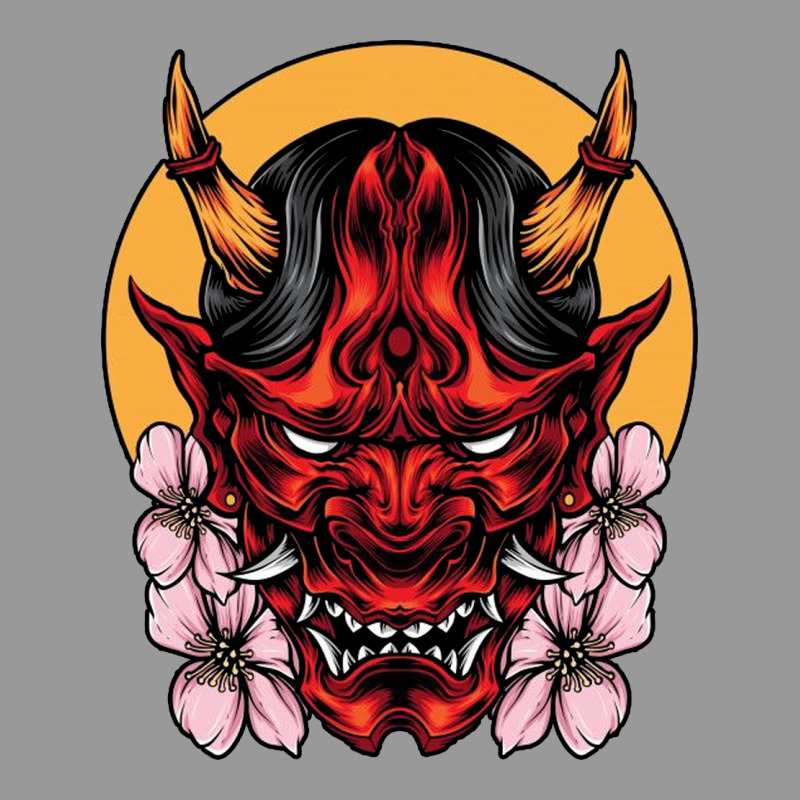 Demon Oni Mask Vintage Hoodie by artisFamous | Teevron