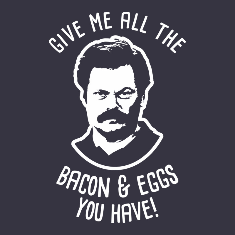 Ron Tv Show Parks Swanson - Bacon & Eggs Vintage Hoodie by artisFamous | Teevron