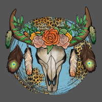 Floral Feather Bull Skull Zipper Hoodie | Teevron