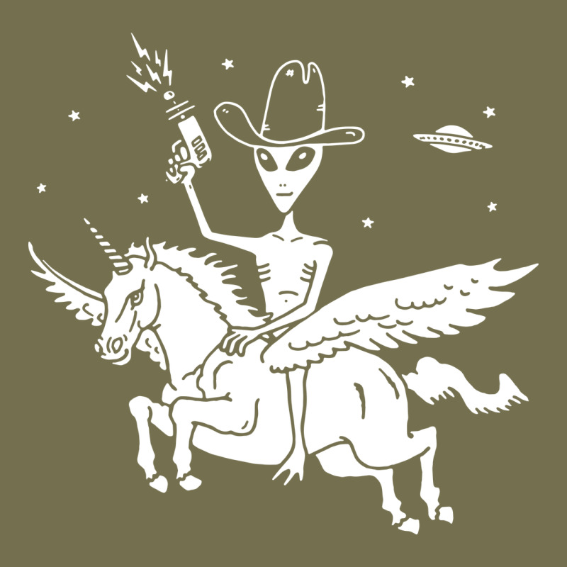 Alien Riding Unicorn  Cool Ufo Cowboy Vintage Hoodie by artisFamous | Teevron