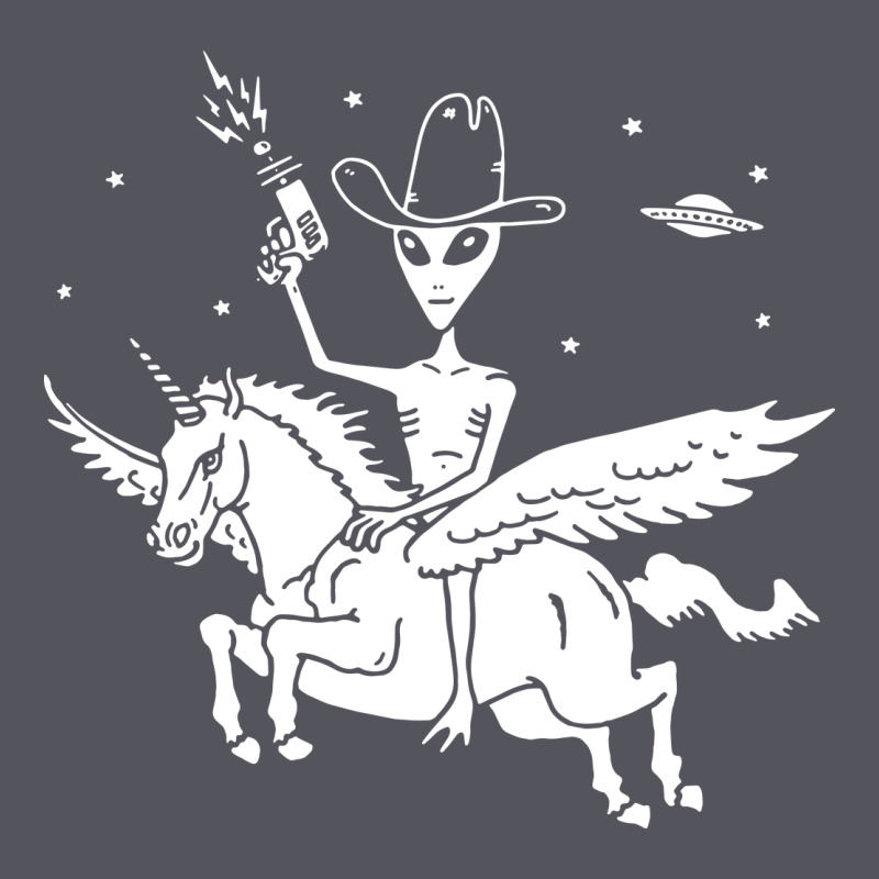 Alien Riding Unicorn  Cool Ufo Cowboy Vintage Hoodie by artisFamous | Teevron